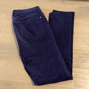 Jessica Simpson Skinny Corduroy Indigo Pants (27)